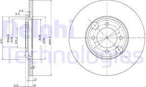 Delphi BG2508 - Əyləc Diski furqanavto.az