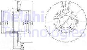 Delphi BG2507 - Əyləc Diski furqanavto.az