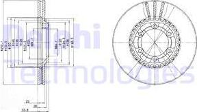 Delphi BG2513 - Əyləc Diski furqanavto.az