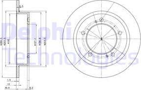 Delphi BG2584 - Əyləc Diski furqanavto.az