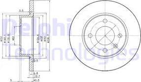 Delphi BG2576 - Əyləc Diski furqanavto.az