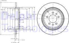 Delphi BG2573 - Əyləc Diski furqanavto.az