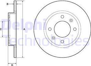 Delphi BG2572 - Əyləc Diski furqanavto.az