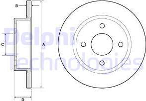 Delphi BG2683 - Əyləc Diski furqanavto.az