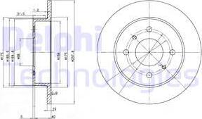 Delphi BG2633 - Əyləc Diski furqanavto.az