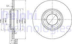 Delphi BG2061 - Əyləc Diski furqanavto.az