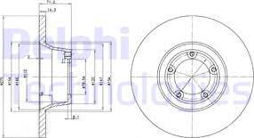 Delphi BG2157 - Əyləc Diski furqanavto.az