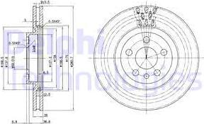 Delphi BG2844 - Əyləc Diski furqanavto.az