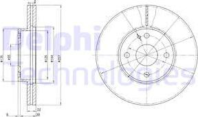 Delphi BG2804 - Əyləc Diski furqanavto.az