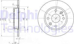 Delphi BG2803 - Əyləc Diski furqanavto.az