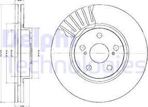 Delphi BG2887 - Əyləc Diski furqanavto.az