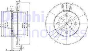 Delphi BG2835 - Əyləc Diski furqanavto.az