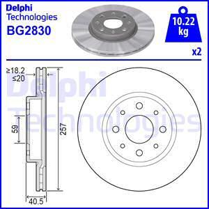 Delphi BG2830 - Əyləc Diski furqanavto.az