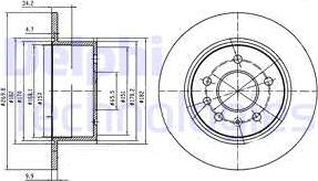 Delphi BG2870 - Əyləc Diski furqanavto.az