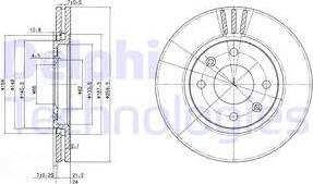 Delphi BG2871 - Əyləc Diski furqanavto.az