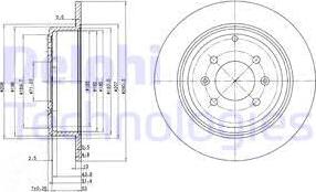 Delphi BG2873C - Əyləc Diski furqanavto.az