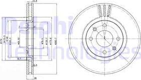 Delphi BG2872 - Əyləc Diski furqanavto.az