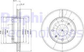 Delphi BG2395 - Əyləc Diski furqanavto.az