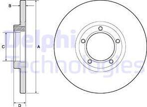 Delphi BG2349 - Əyləc Diski furqanavto.az