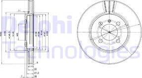 Delphi BG2347 - Əyləc Diski furqanavto.az