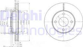 Delphi BG2350 - Əyləc Diski furqanavto.az