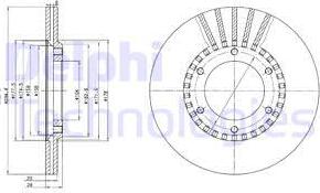 Delphi BG2365 - Əyləc Diski furqanavto.az