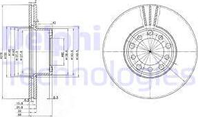 Delphi BG2306 - Əyləc Diski furqanavto.az