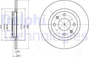 Delphi BG2308 - Əyləc Diski furqanavto.az