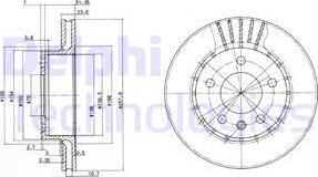 Delphi BG2384 - Əyləc Diski furqanavto.az