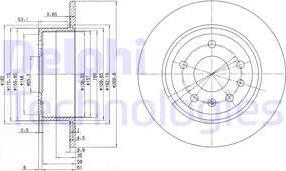 Delphi BG2381 - Əyləc Diski furqanavto.az