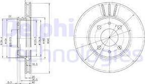 Delphi BG2330 - Əyləc Diski furqanavto.az