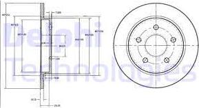 Delphi BG2332 - Əyləc Diski furqanavto.az