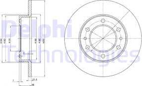 Delphi BG2325 - Əyləc Diski furqanavto.az