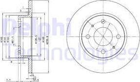 Delphi BG2379 - Əyləc Diski furqanavto.az