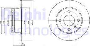 Delphi BG2376 - Əyləc Diski furqanavto.az