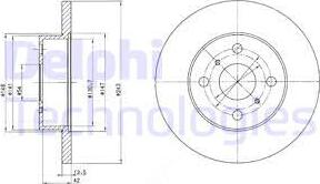 Delphi BG2254 - Əyləc Diski furqanavto.az