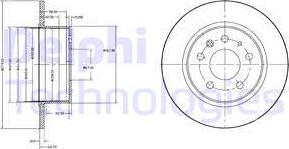 Delphi BG2252 - Əyləc Diski furqanavto.az