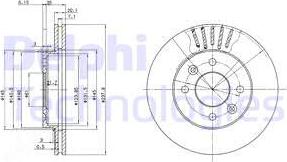 Delphi BG2282C - Əyləc Diski furqanavto.az