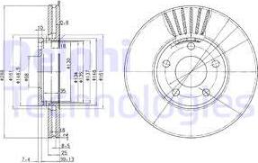 Delphi BG2745C-18B1 - Əyləc Diski furqanavto.az