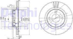 Delphi BG2784 - Əyləc Diski furqanavto.az