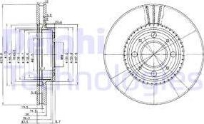 Delphi BG2720 - Əyləc Diski furqanavto.az