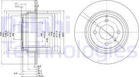 Delphi BG2721 - Əyləc Diski furqanavto.az