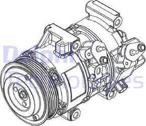 Delphi CS20495 - Kompressor, kondisioner furqanavto.az