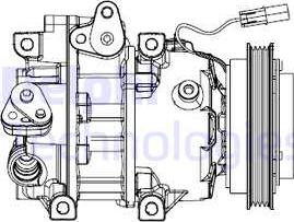 Delphi CS20493 - Kompressor, kondisioner furqanavto.az