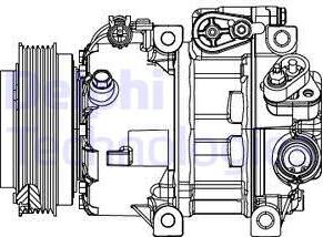 Delphi CS20415 - Kompressor, kondisioner furqanavto.az