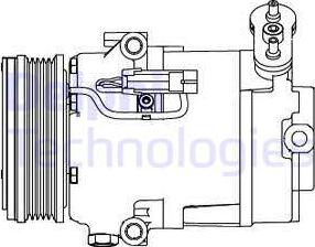 Delphi CS20432 - Kompressor, kondisioner furqanavto.az