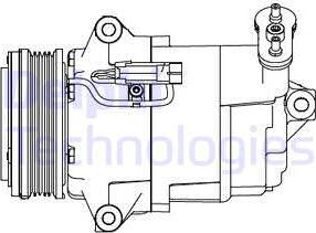 Delphi CS20429 - Kompressor, kondisioner furqanavto.az