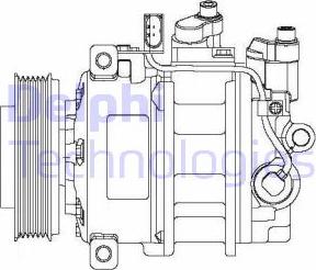 Delphi CS20475 - Kompressor, kondisioner furqanavto.az