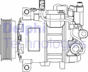 Delphi CS20476 - Kompressor, kondisioner furqanavto.az