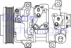 Delphi CS20478 - Kompressor, kondisioner furqanavto.az